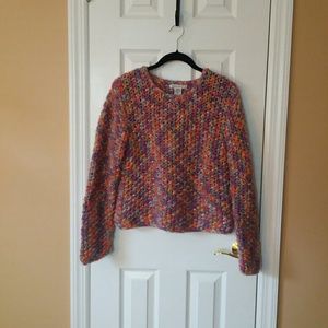 Nine West Multicolor Crew Neck Sweater